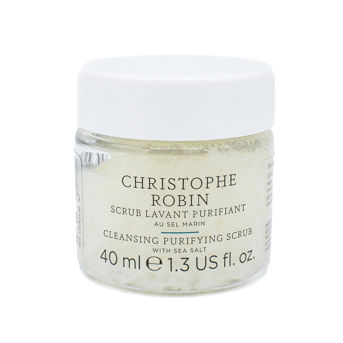 Christophe Robin Cleansing Purifying Scrub with Sea Salt 1.3oz - New