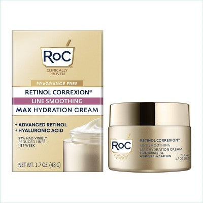 RoC Retinol Correxion Line Smoothing Max Hydration Cream 1.7oz - Imperfect Box