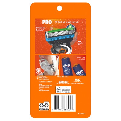 Gillette ProGlide Razor for Men Handle + 4 Blade Refills - Imperfect Box
