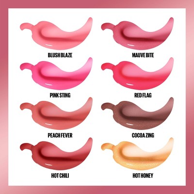 Maybelline Lifter Gloss Lifter Plump Lip Plumper Gloss with Maxi-Lip 001 Blush Blaze 0.18 fl oz - New