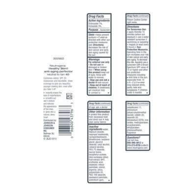 Neutrogena Healthy Skin Anti-Aging Perfector with Retinol & Broad Spectrum SPF 20 Sunscreen - 40 Neutral to Tan