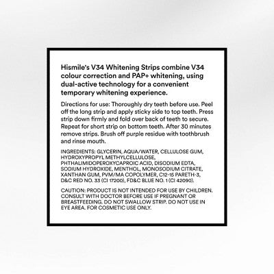 Hismile V34 Teeth Whitening Strips 14pk - Missing Box