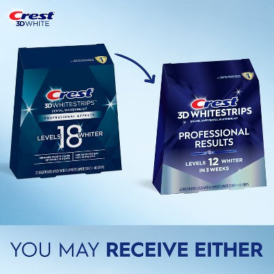 Crest 3D Whitestrips Professional Whitening Kit 20 Treatments - Imperfect Box