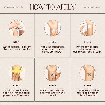 INKED By Dani Deluxe Gift Set Temporary Tattoo Gift Set 2Pk - Imperfect Box