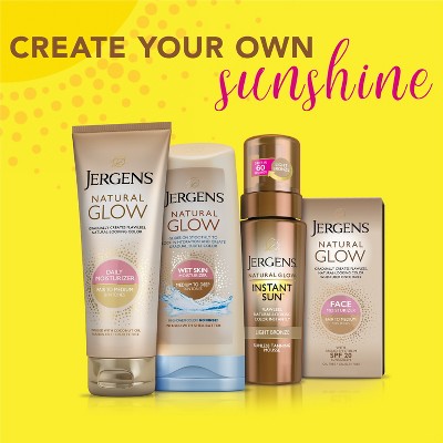 Jergens Glow Instant Sun Self Tanner Light Bronze 6 fl oz - New
