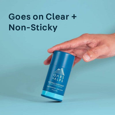 OARS + ALPS Mens Roll-On Natural Deodorant Fresh Ocean Splash Aluminum-Free 2.6oz - New