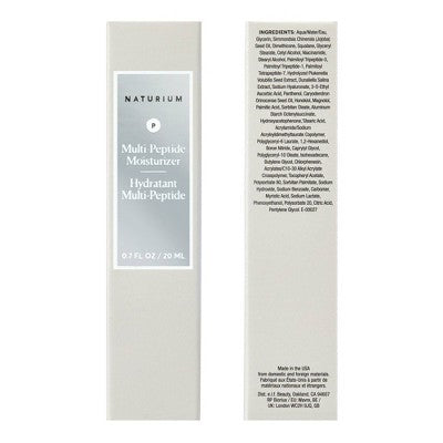 Naturium Multi-Peptide Face Moisturizer Mini/Travel Size 0.7 fl oz - Imperfect Box