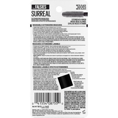 Maybelline The Falsies Surreal Extensions Mascara 165 Washable Meta Black 0.33 fl oz - Imperfect Box