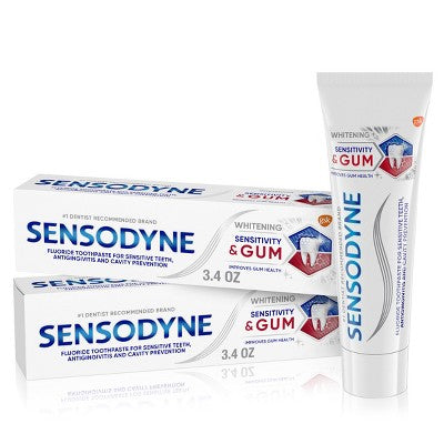 Sensodyne Sensitivity + Gum Whitening 2pk Toothpaste - Imperfect Box