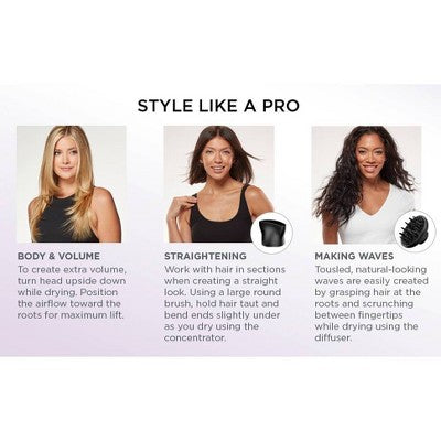 Conair High Shine Nano Quartz Hair Dryer 1875 Watts - Imperfect Box