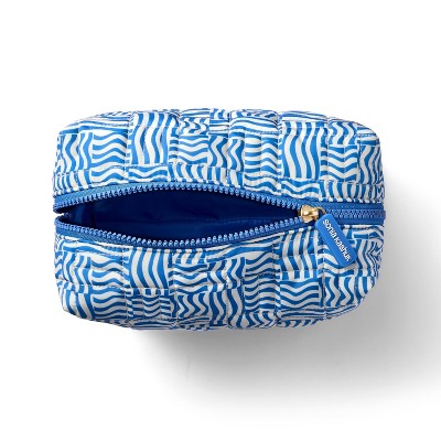 Sonia Kashuk Loaf Travel Makeup Bag Blue Wave - New