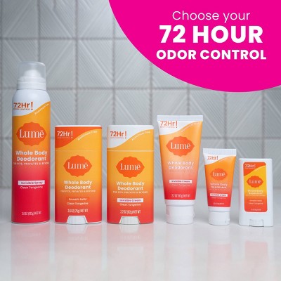 Lume Whole Body Women's Smooth Solid Deodorant Tangerine Scent 2.6oz - Imperfect Container