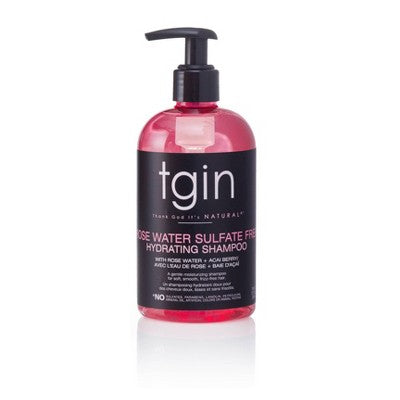 TGIN Rose Water Sulfate-Free Hydrating Shampoo 13 fl oz - Imperfect Container