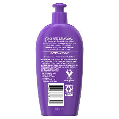 Aussie Miracle Curls with Coconut Oil Detangling Milk Treatment 6.7 fl oz - New