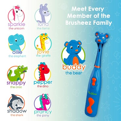 Brusheez Buddy the Bear Children's Electric Kids Toothbrush Set - Imperfect Box