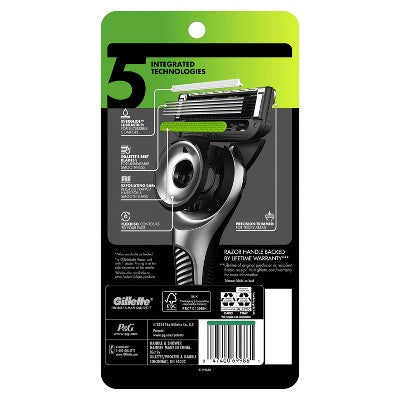 GilletteLabs Value Pack Razor Handle + 5 Blade Refills - Imperfect Box