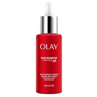 Olay Niacinamide + Peptide 24 Anti-Wrinkle Face Serum 1.3 fl oz - Imperfect Box