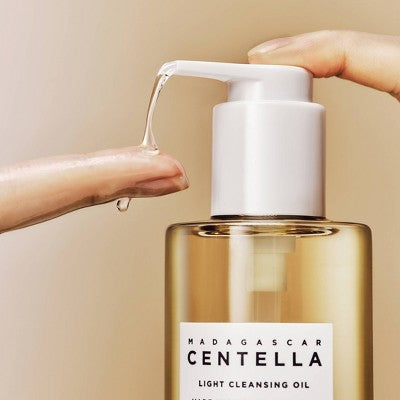 SKIN1004 Madagascar Centella Light Cleansing Oil Korean for Makeup Impurities Removal 200ml - Imperfect Box