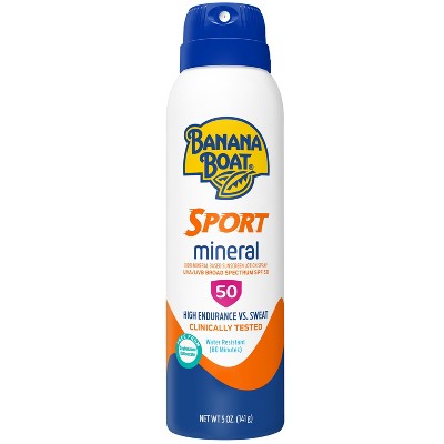 Banana Boat Sport Mineral C Sunscreen Spray SPF 50 5 oz - Imperfect Container