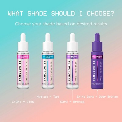 Tanologist Sunless Tanning Drops Light 1.01 fl oz - Imperfect Container