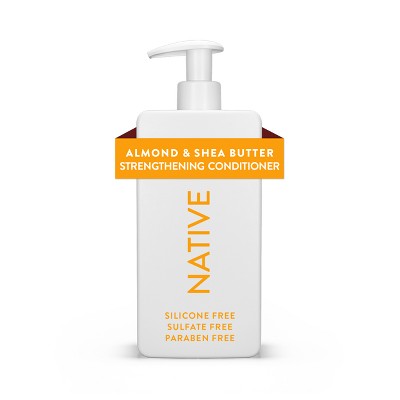 Native Almond & Shea butter Strengthening Vegan Conditioner Sulfate, Paraben and Silicone Free 16.5 fl oz - New