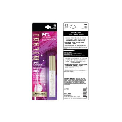 Milani Highly Rated Lash and Brow Serum 0.14 fl oz - Imperfect Box