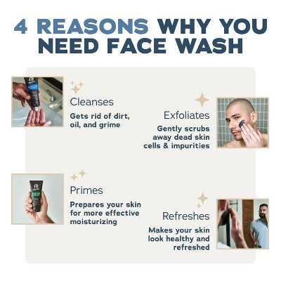 DR. SQUATCH Men's Natural Face Wash Fresh Falls 4oz - New