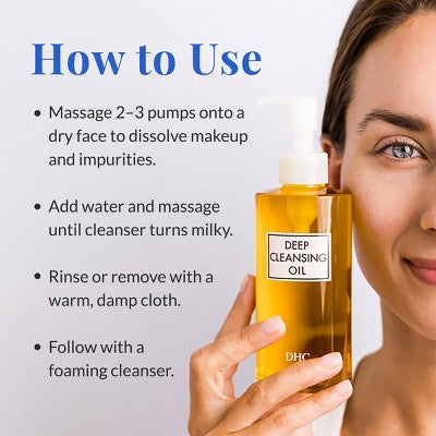 DHC Deep Cleansing Oil Facial Make Up Remover 6.7 fl oz - Imperfect Box