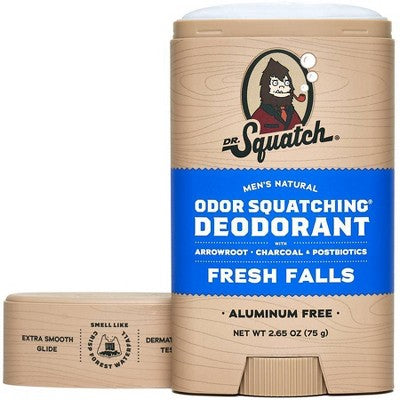 DR. SQUATCH Men's Natural Solid Deodorant Fresh Falls 2.65oz - Imperfect Container