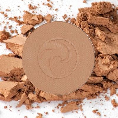 Gabriel Cosmetics Dual Pressed Powder Foundation Tan Beige Refill 0.32oz - Imperfect Box