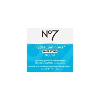 No7 HydraLuminous+ 2% Hyaluronic Acid Day Gel 1.69 fl oz - Imperfect Box