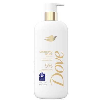 Dove Serum Body Wash with 5% Nourishing Serum + Colloidal Oatmeal Soothing Relief 18.5 fl oz - New