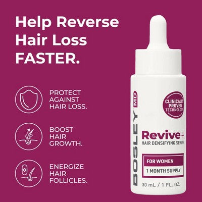 BosleyMD Revive + Densifying Hair Regrowth Serum for Women 1 fl oz - Missing Box