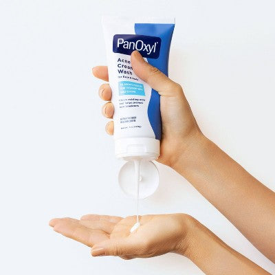 PanOxyl 4% Benzoyl Peroxide Acne Creamy Wash for Face & Body 6oz - Imperfect Box