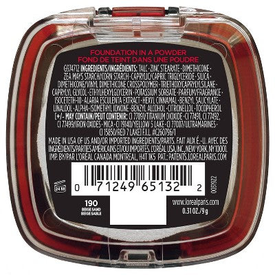 L'Oreal Paris Infallible 24H Fresh Wear Foundation Powder Beige Sand 190 0.31oz - New