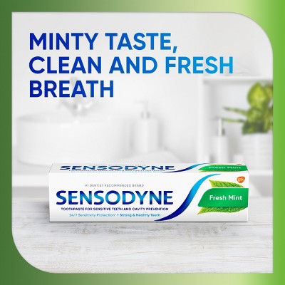 Sensodyne Fresh Mint Sensitivity Protection 2pk Toothpaste - Imperfect Box