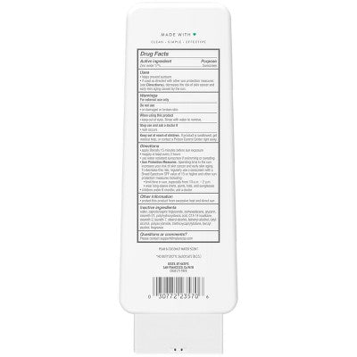Native Mineral Sunscreen with Zinc Oxide Pear & Coconut Water SPF 30 7oz - Imperfect Container