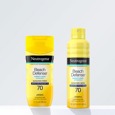 Neutrogena Beach Defense Sunscreen Lotion SPF 70 6.7 fl oz - New