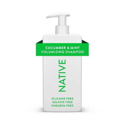 Native Vegan Cucumber & Mint Natural Volume Shampoo, Clean, Sulfate, Paraben and Silicone Free 16.5 fl oz - Imperfect Container