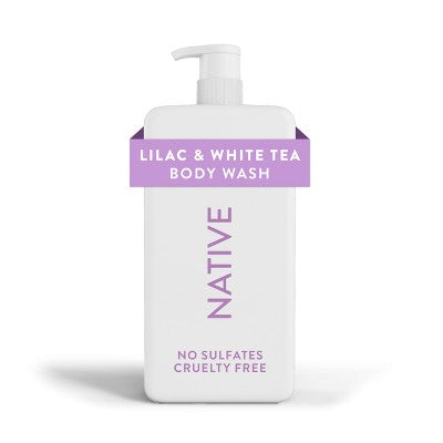 Native Body Wash Lilac & White Tea 36 fl oz - Imperfect Container
