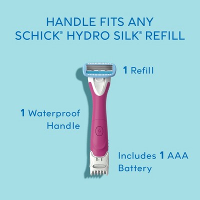 Schick Hydro Silk TrimStyle Women's Razor with Bikini Trimmer 1 Razor Handle & 1 Refill - Imperfect Box
