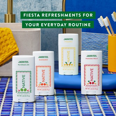 Native Deodorant for Women & Men - Limited Edition Jarritos Passion Fruit 2.65oz - New