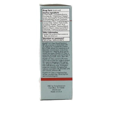 EltaMD UV Clear SPF 46 Facial Sunscreen 1.7 Ounces - Imperfect Box