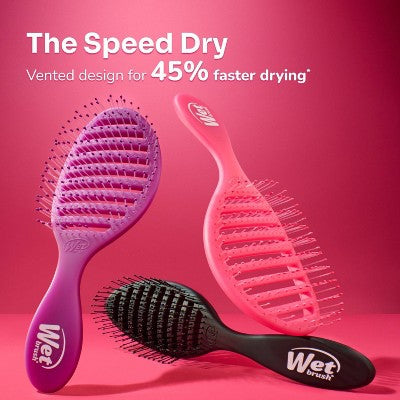 Wet Brush Speed Dry Detangler Hair Brush for Quick Heat Drying Frost Purple - Imperfect Box