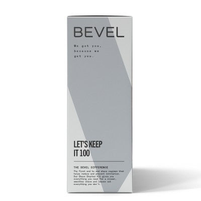 Bevel Men's Shave Kit Safety Razor and Brush Shave Cream Pre Shave Oil  Post Shave Balm 40 Blades - Missing Box