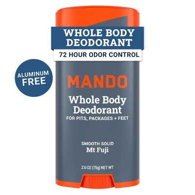 Mando Whole Body Men's Smooth Solid Deodorant Mt Fuji 2.6oz - Imperfect Container