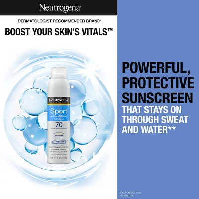 Neutrogena Ultimate Sport Body Spray Sunscreen SPF70 5oz - Imperfect Container