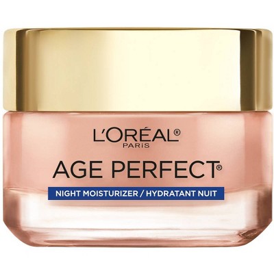 L'Oreal Paris Age Perfect Rosy Tone Cooling Night Moisturizer 1.7oz - Imperfect Box