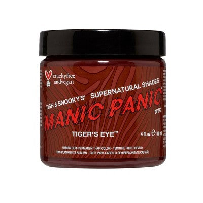 Manic Panic Super Naturals Tigers Eye Temporary Hair Color Cream Brown 4 fl oz - New