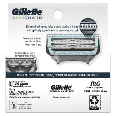 Gillette SkinGuard Men's Razor Blade Refills 4ct - Missing Box
